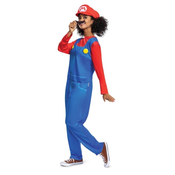 BRAND NEW men women disguise super mario halloween costume size XL (40/42) - Picture 3 of 6